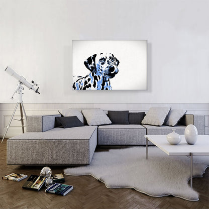 Dalmatian Dog Breed Blue White Black