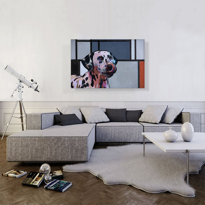 Dalmatian Dog Breed Colorful Geometric