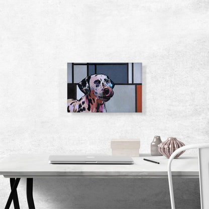 Dalmatian Dog Breed Colorful Geometric