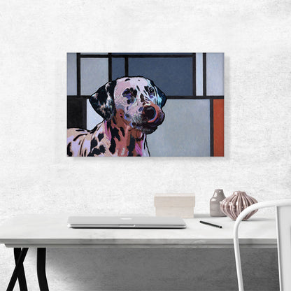 Dalmatian Dog Breed Colorful Geometric