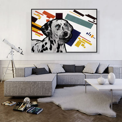 Dalmatian Dog Breed Geometric