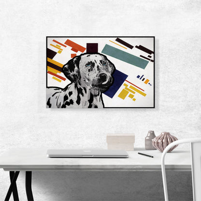 Dalmatian Dog Breed Geometric
