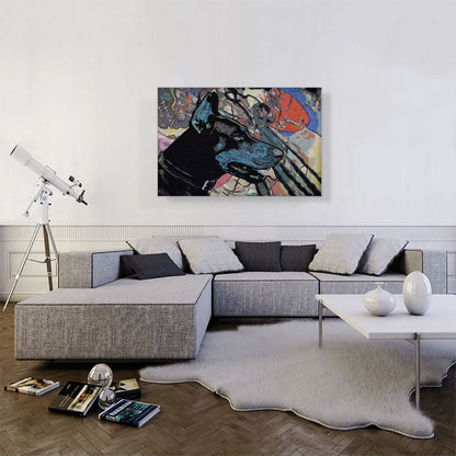 Doberman Dog Breed Colorful Abstract