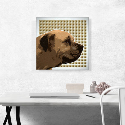 English Mastiff Dog Breed Beige Pattern