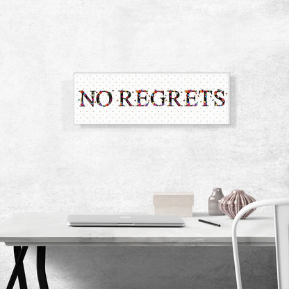 NO REGRETS Girls Room Decor
