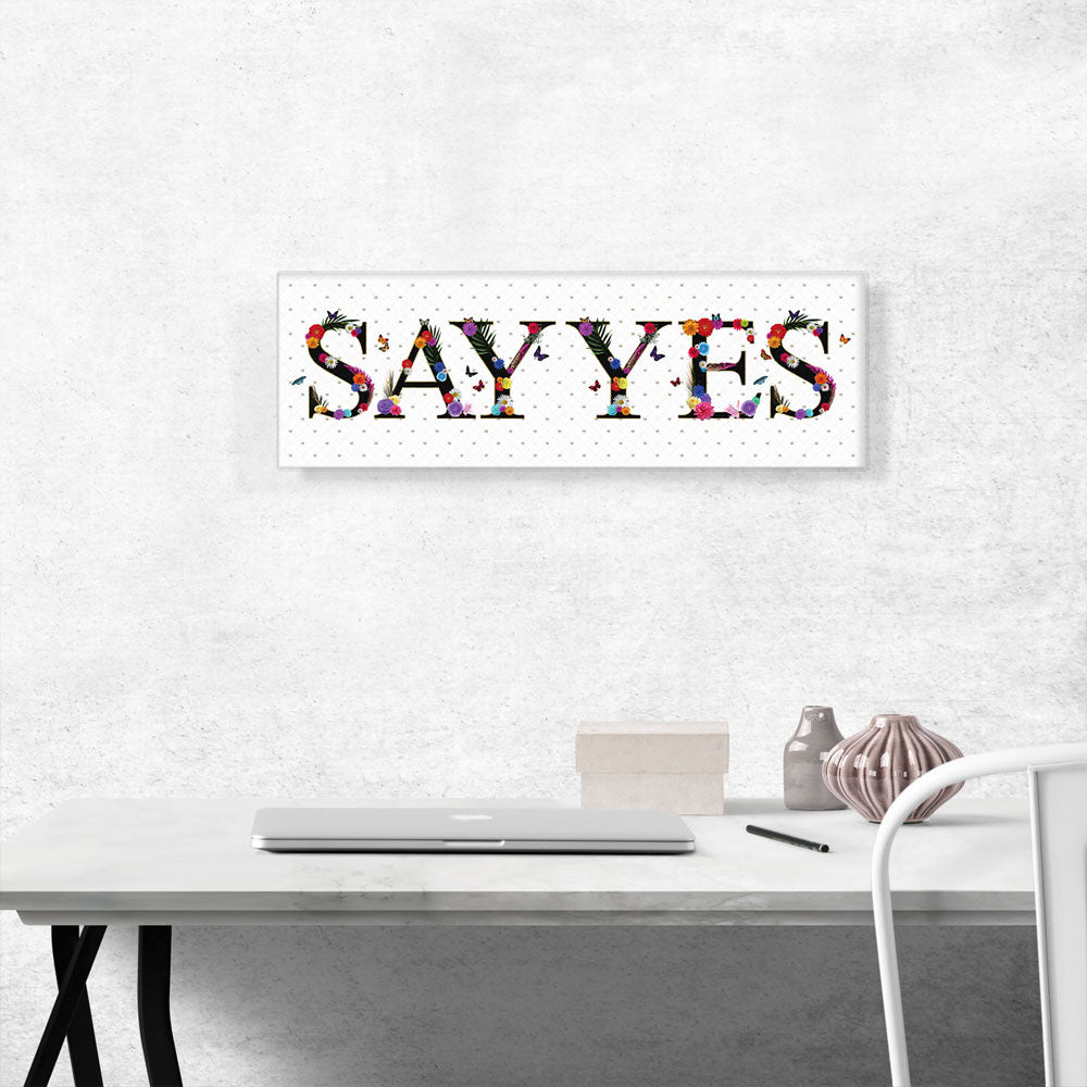 SAY YES Girls Room Decor