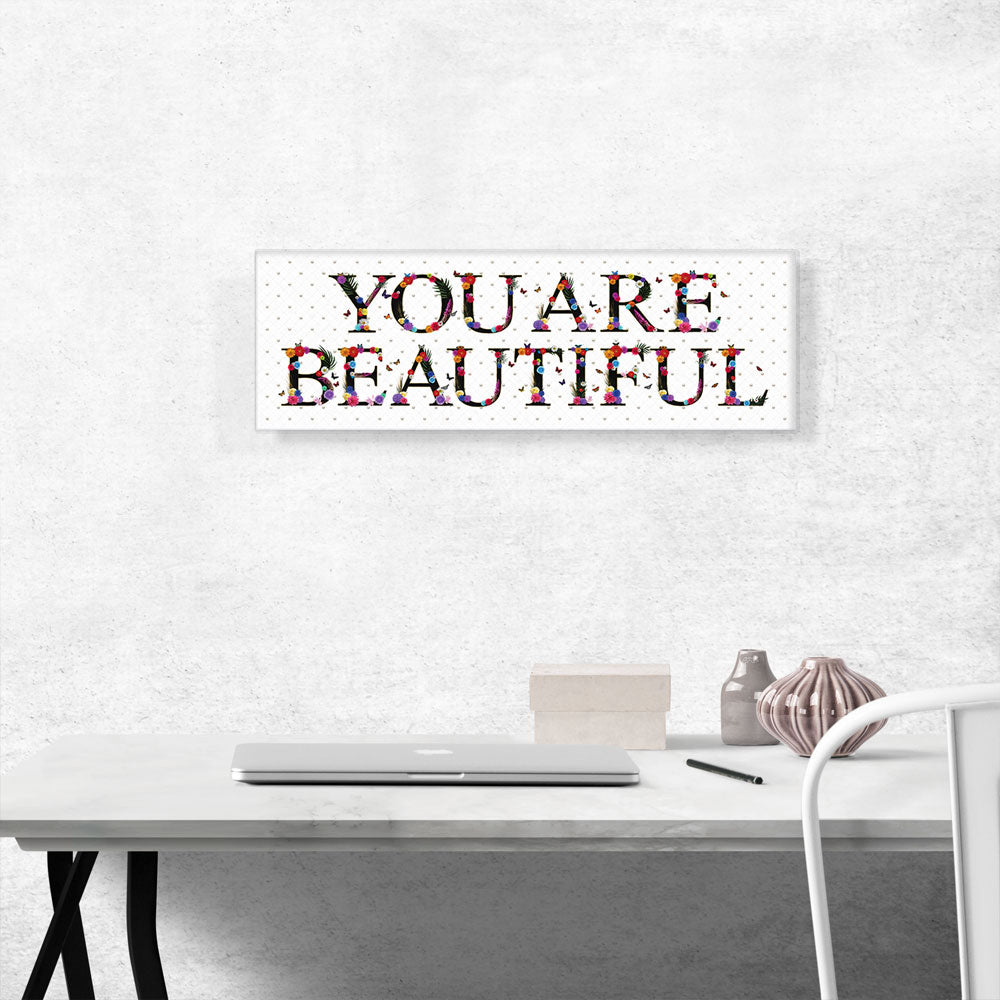 YOU ARE BEAUTIFUL Girls Room Decor