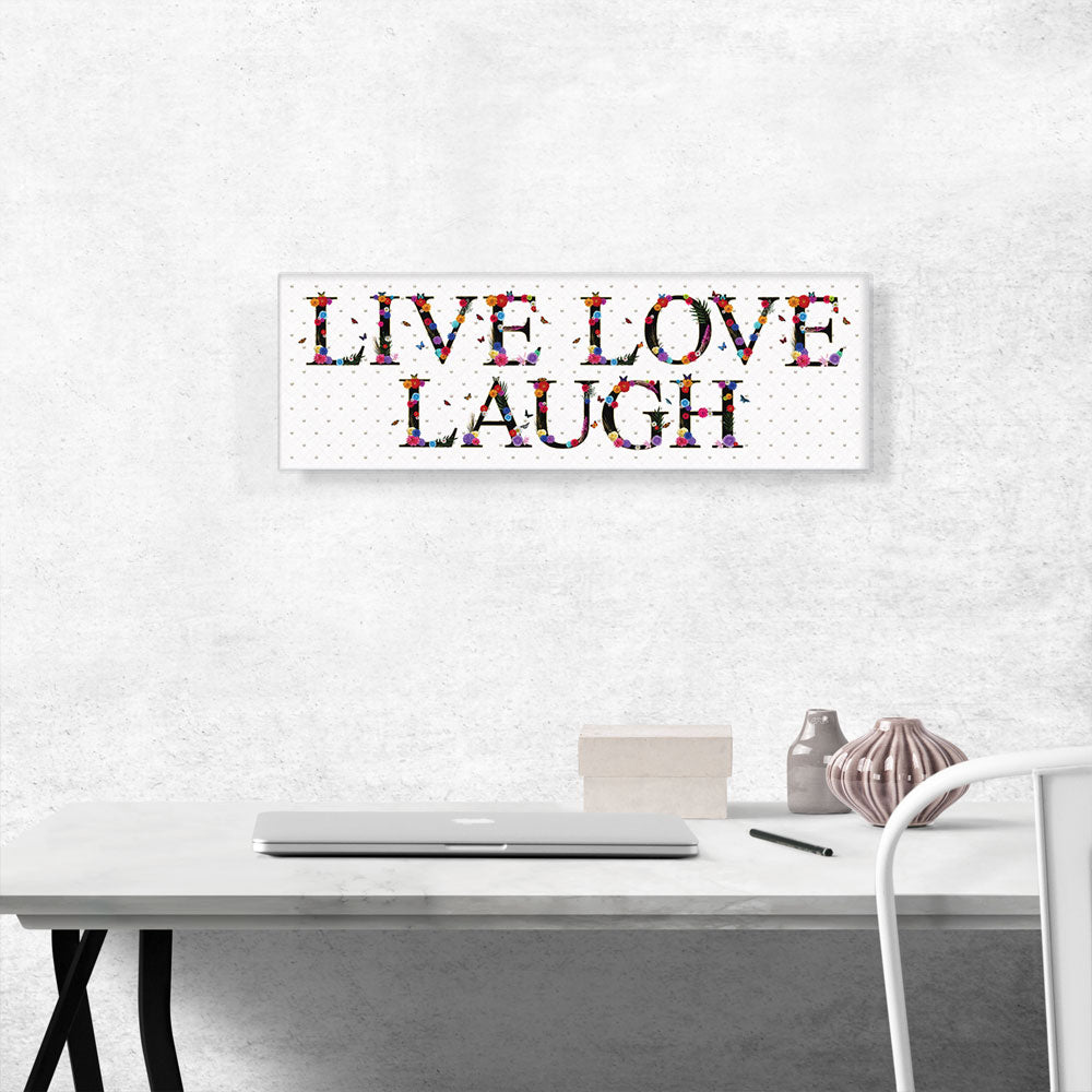 Live Love Laugh Girls Woman Room Decor