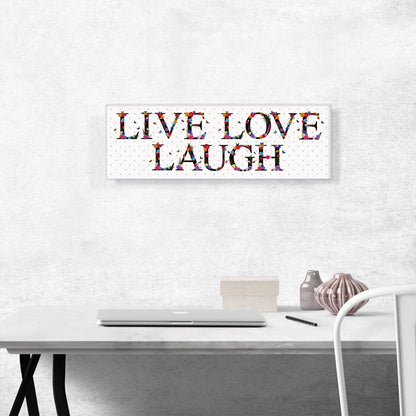 Live Love Laugh Girls Woman Room Decor