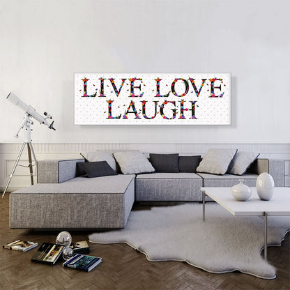 Live Love Laugh Girls Woman Room Decor