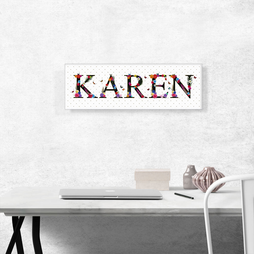KAREN Girls Name Room Decor