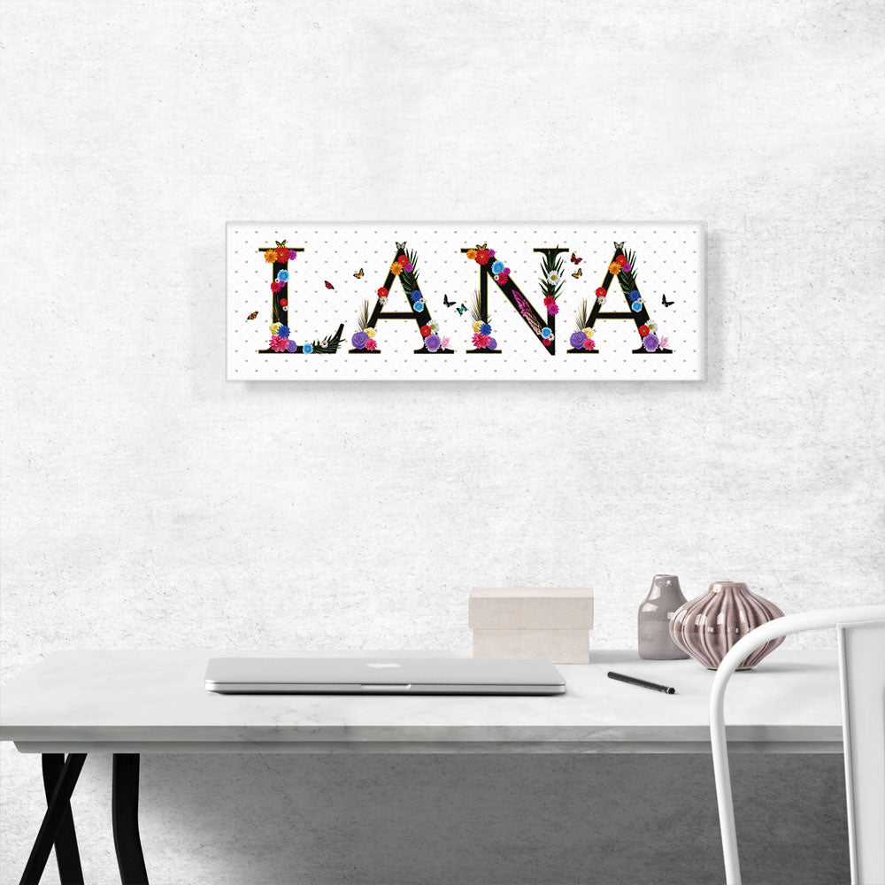 LANA Girls Name Room Decor
