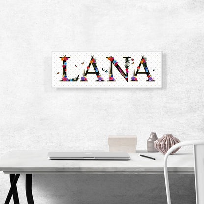 LANA Girls Name Room Decor