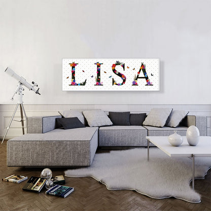 LISA Girls Name Room Decor