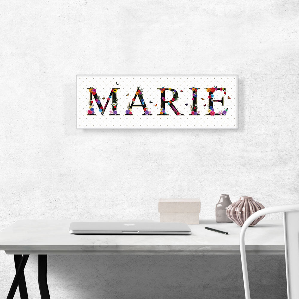 MARIE Girls Name Room Decor