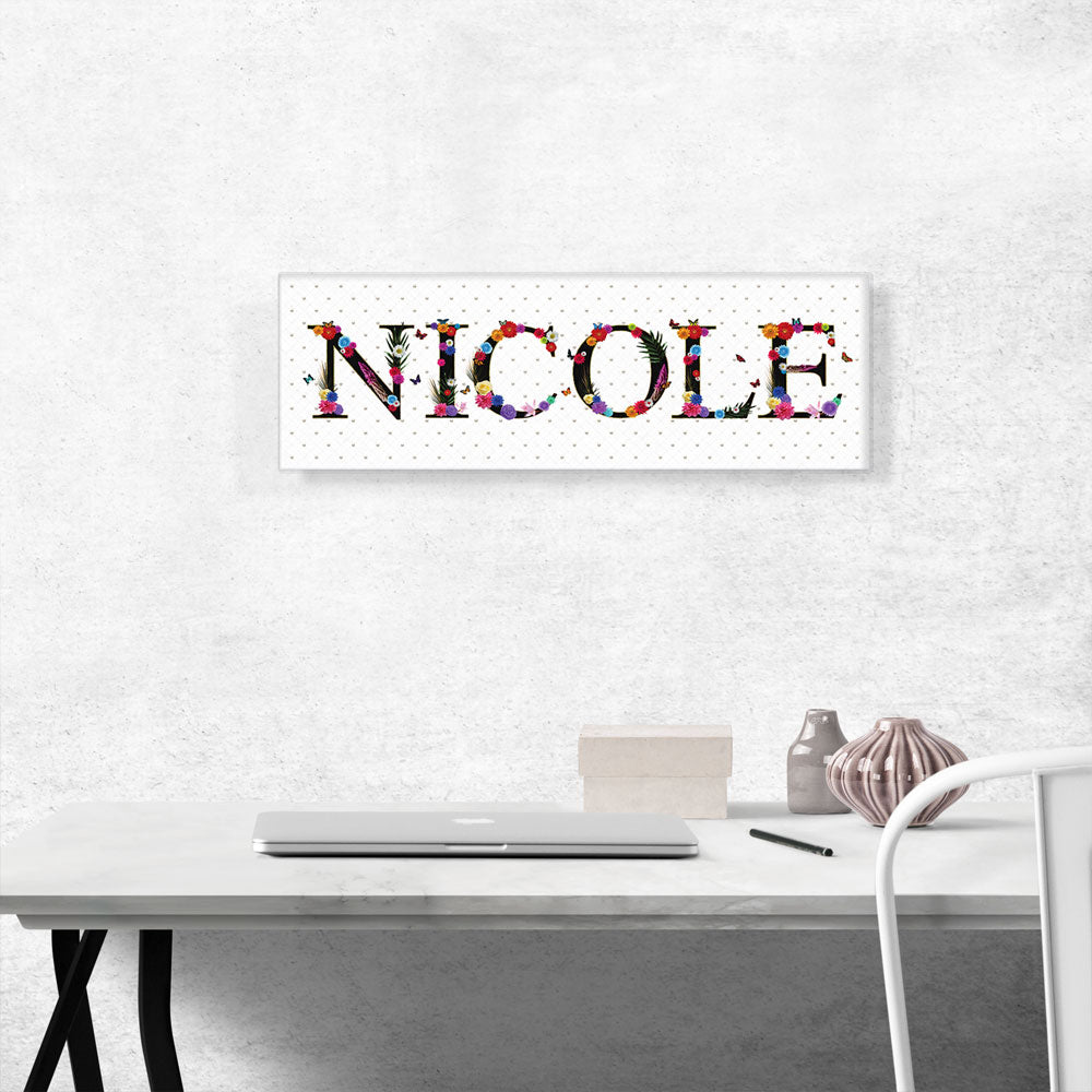 NICOLE Girls Name Room Decor