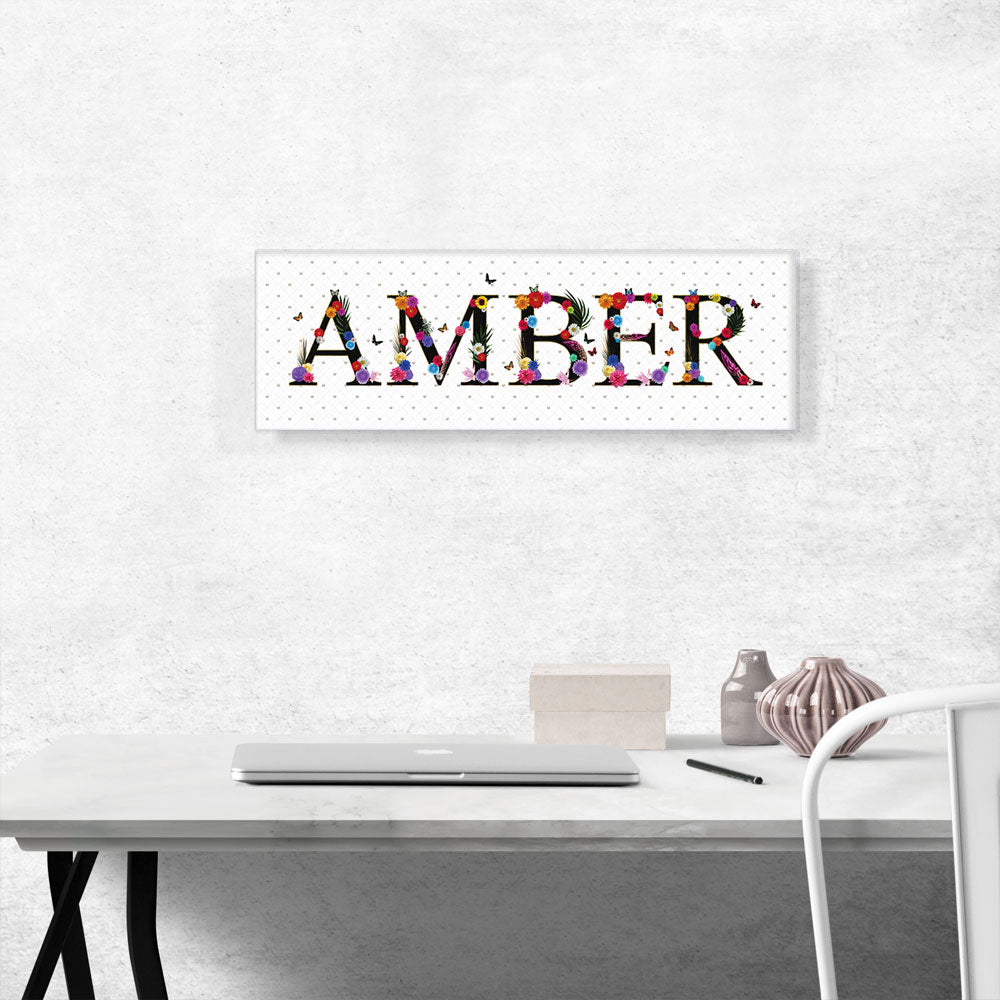 AMBER Girls Name Room Decor