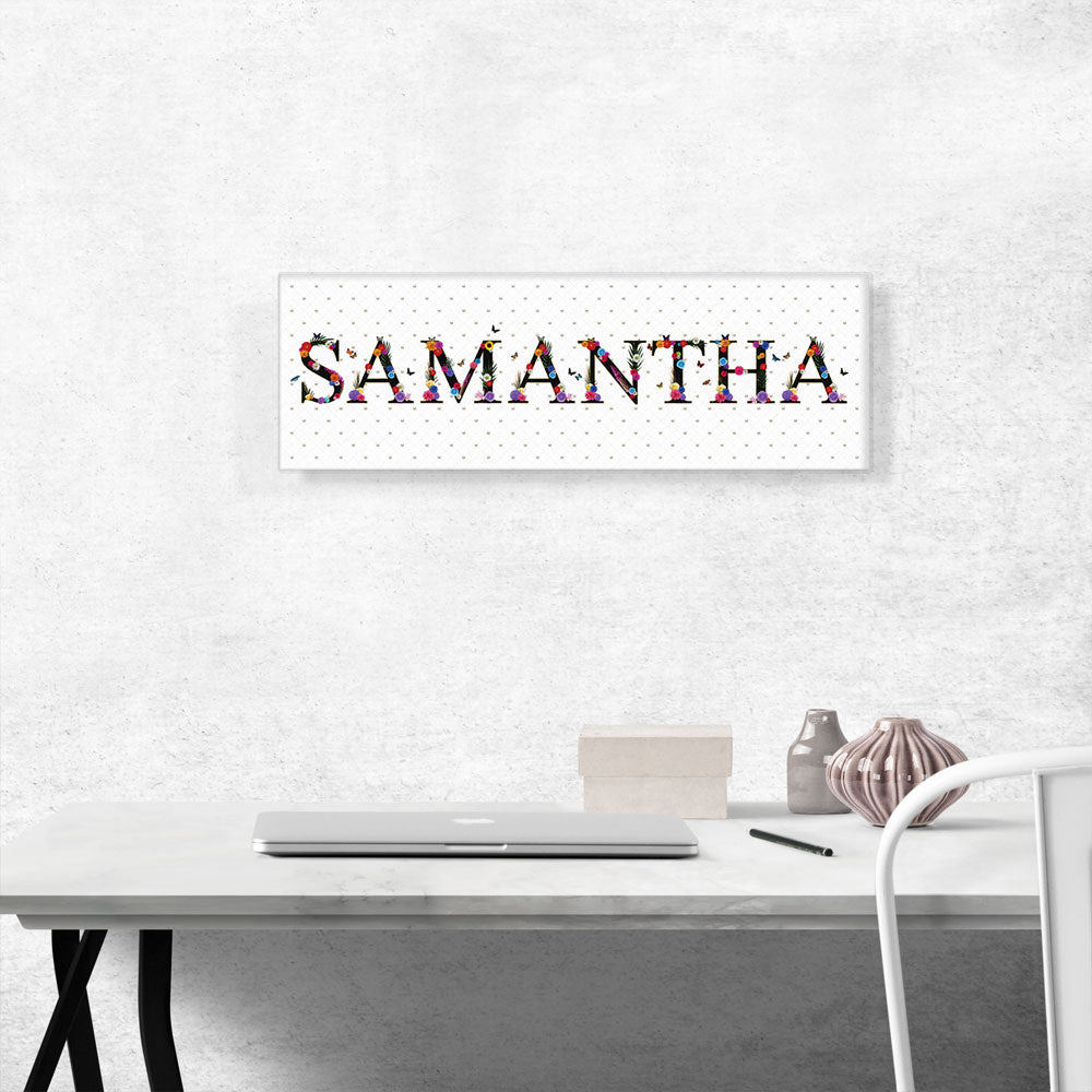 SAMANTHA Girls Name Room Decor