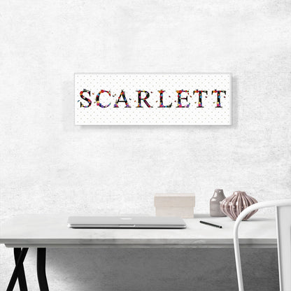 SCARLETT Girls Name Room Decor