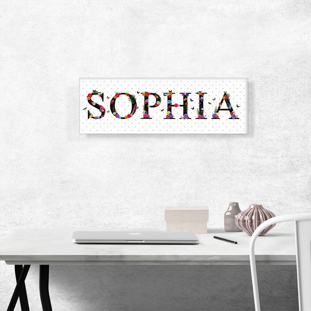 SOPHIA Girls Name Room Decor