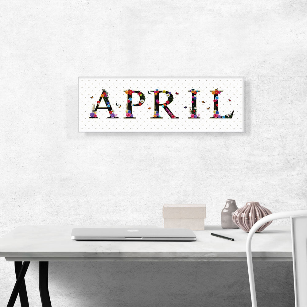 APRIL Girls Name Room Decor