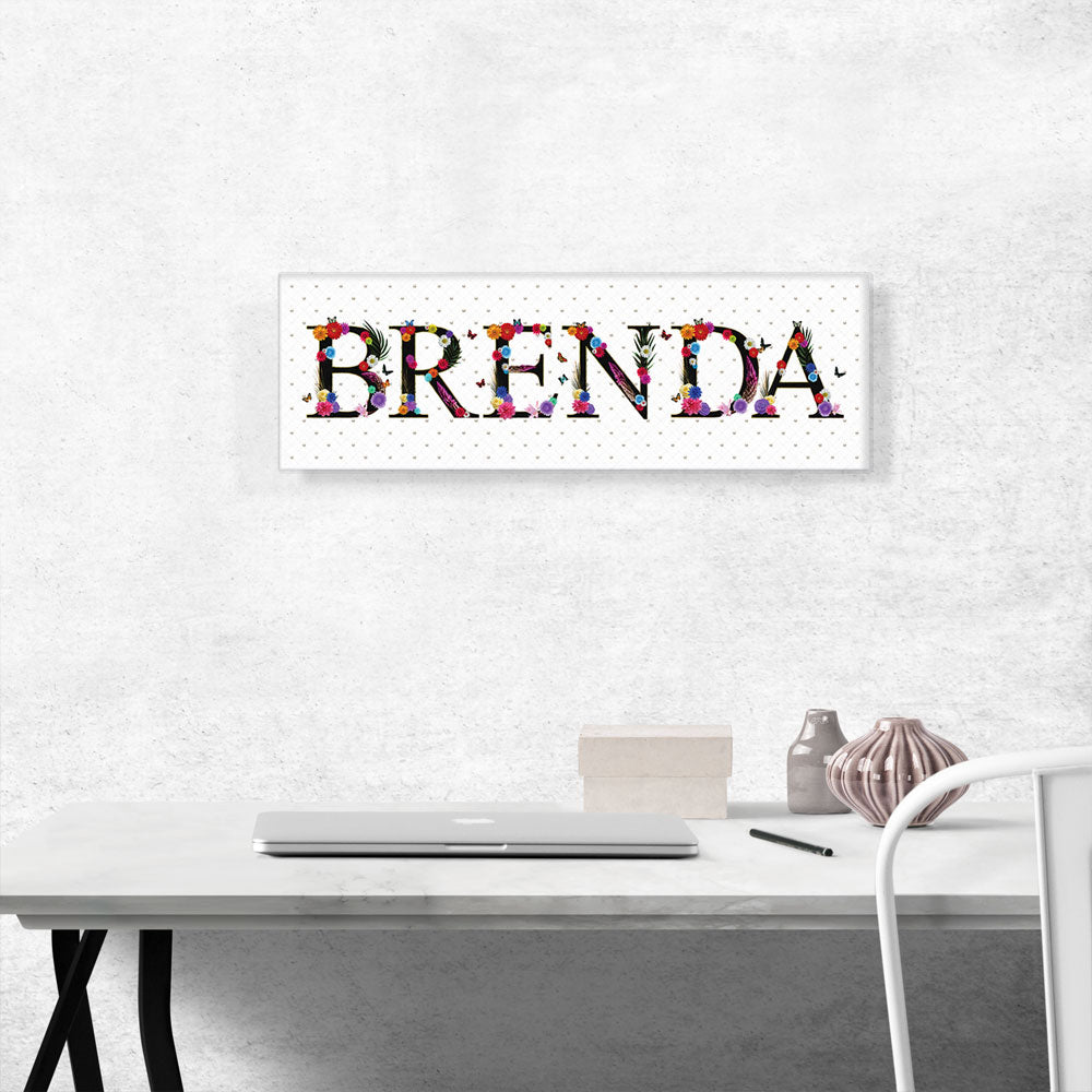 BRENDA Girls Name Room Decor