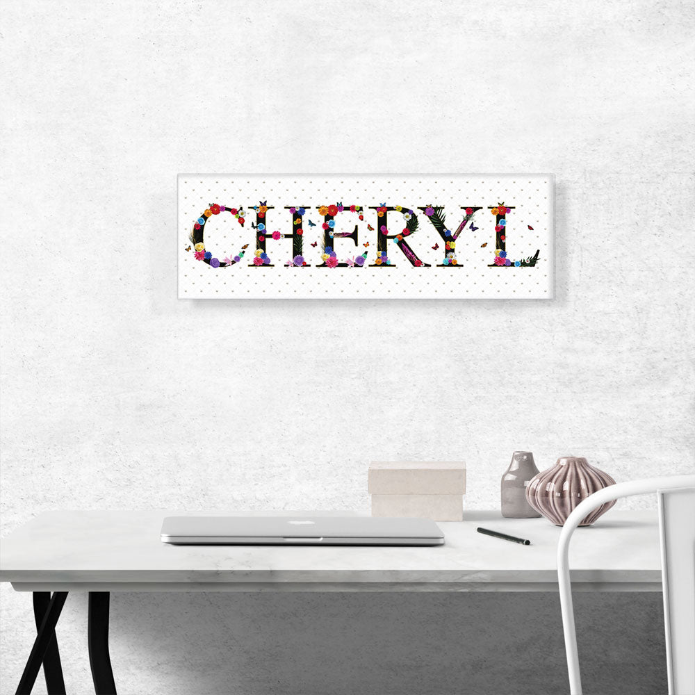 CHERYL Girls Name Room Decor