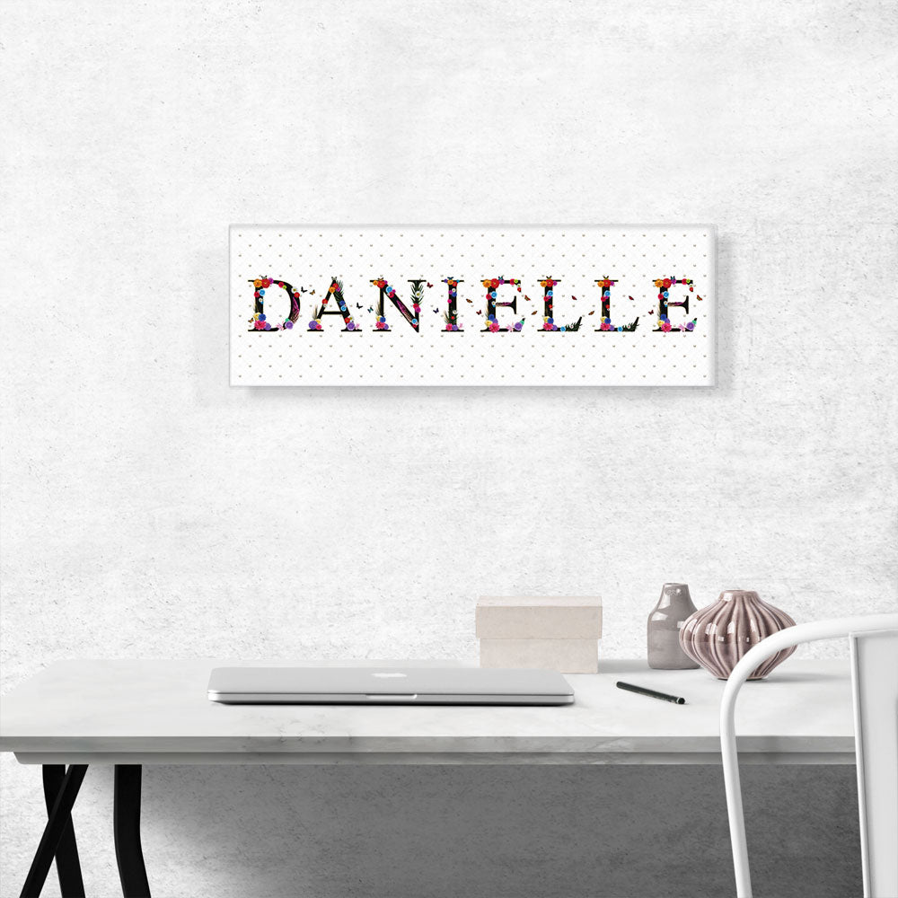 DANIELLE Girls Name Room Decor