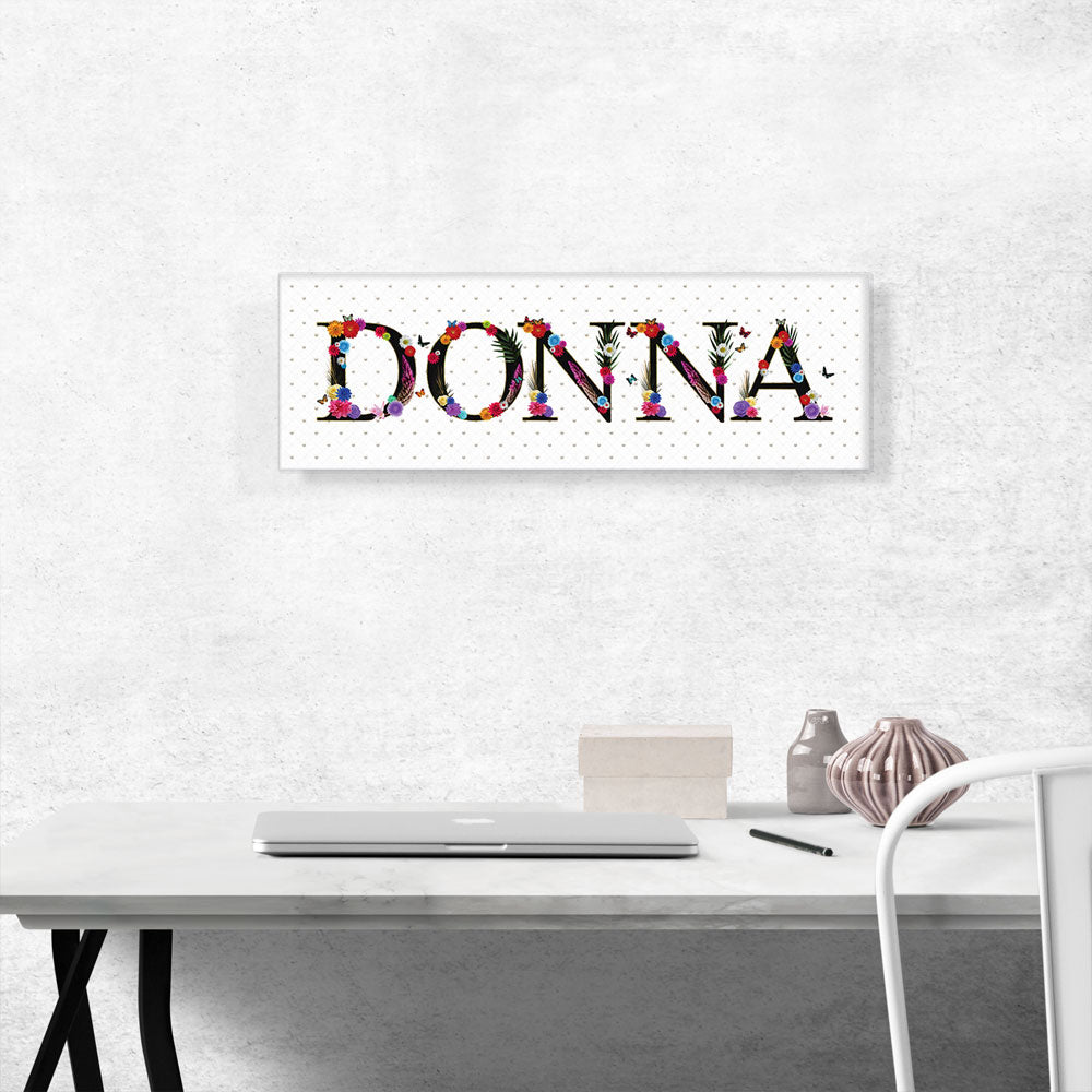 DONNA Girls Name Room Decor