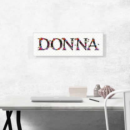 DONNA Girls Name Room Decor