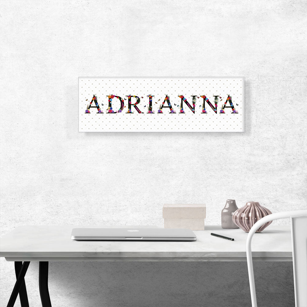 ADRIANNA Girls Name Room Decor