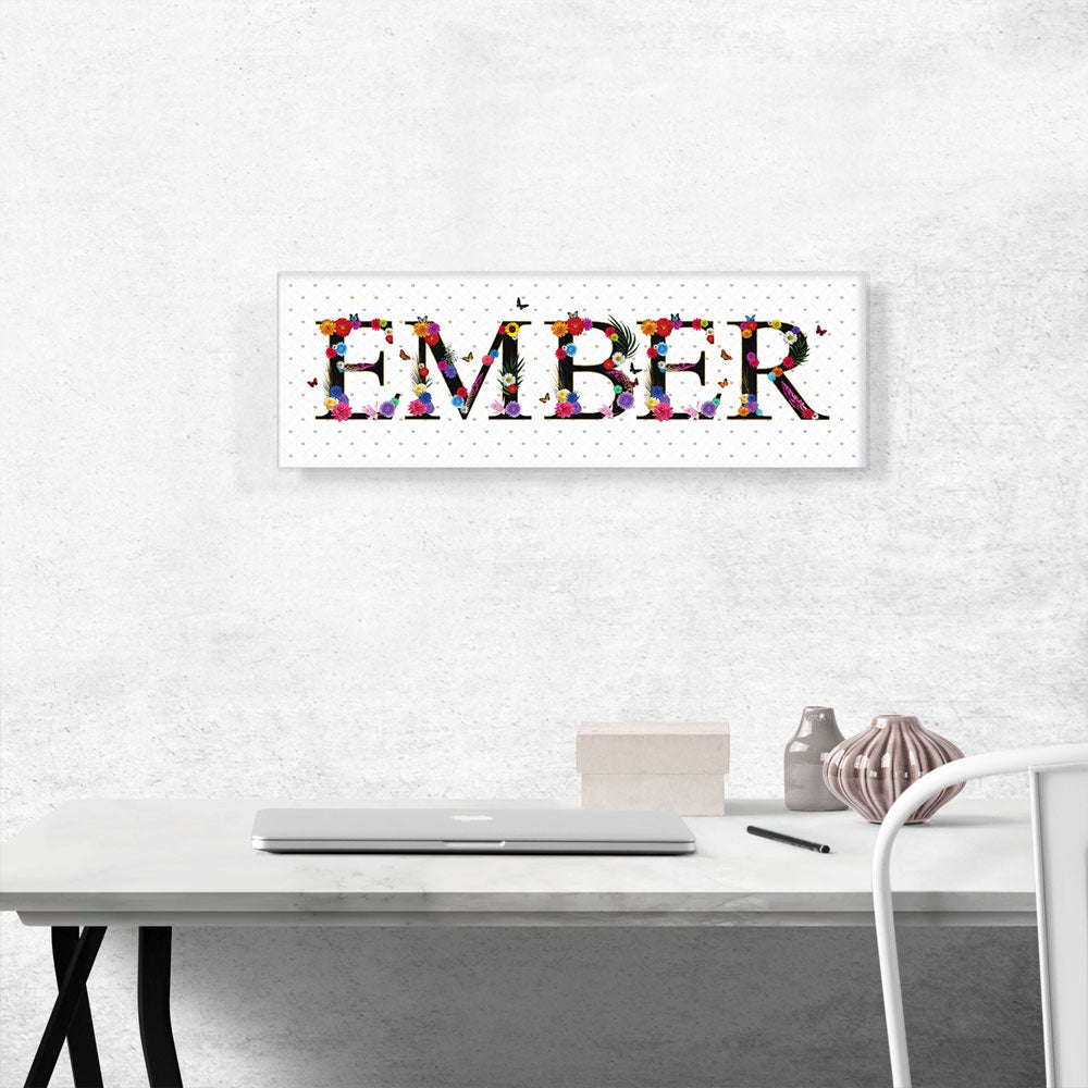 EMBER Girls Name Room Decor
