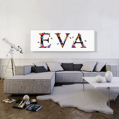 EVA Girls Name Room Decor