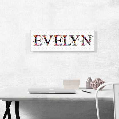 EVELYN Girls Name Room Decor