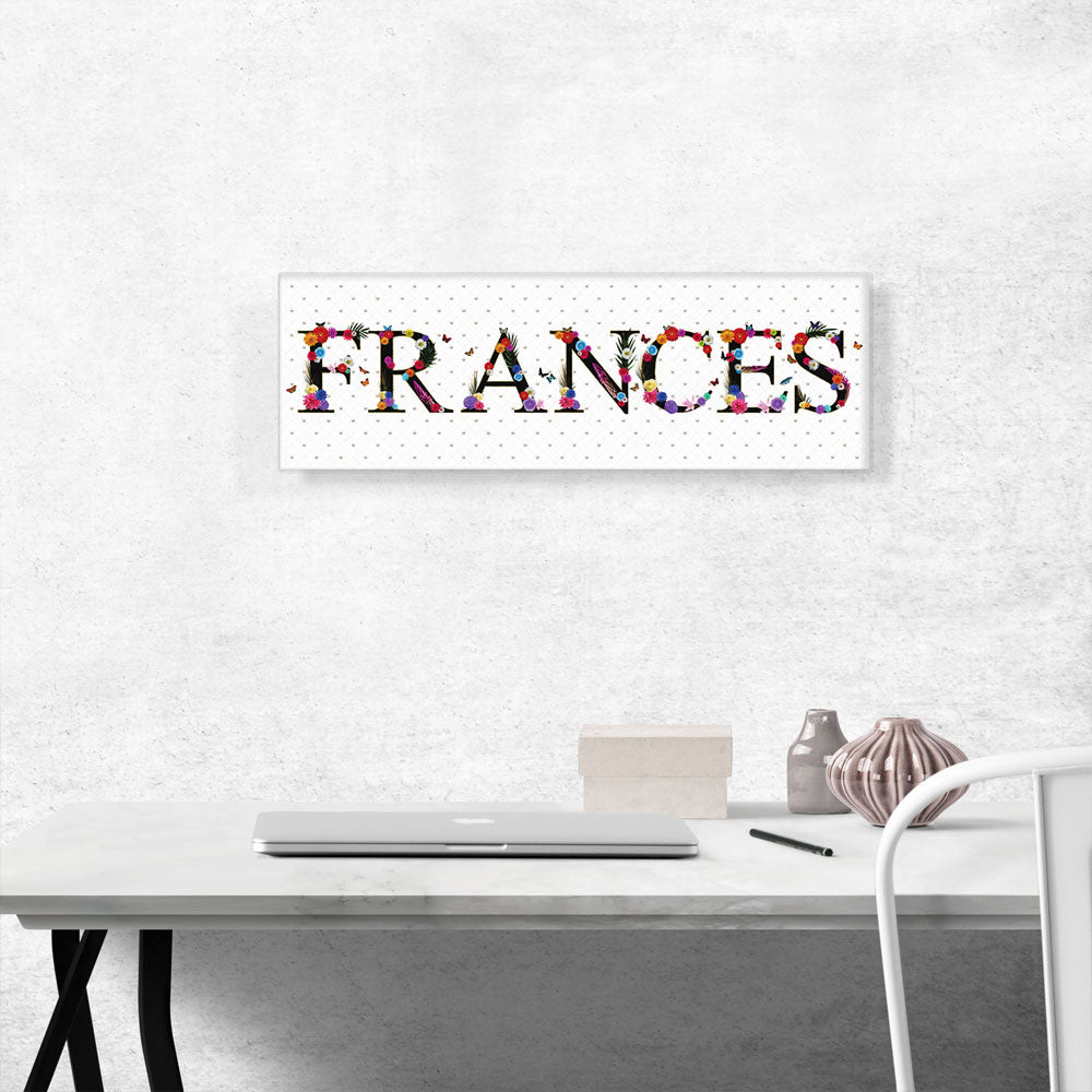 FRANCES Girls Name Room Decor