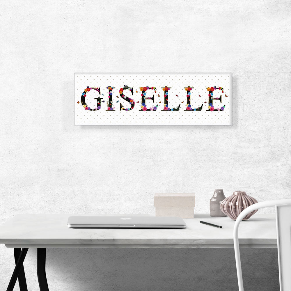 GISELLE Girls Name Room Decor