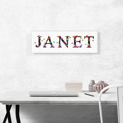 JANET Girls Name Room Decor