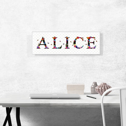 ALICE Girls Name Room Decor
