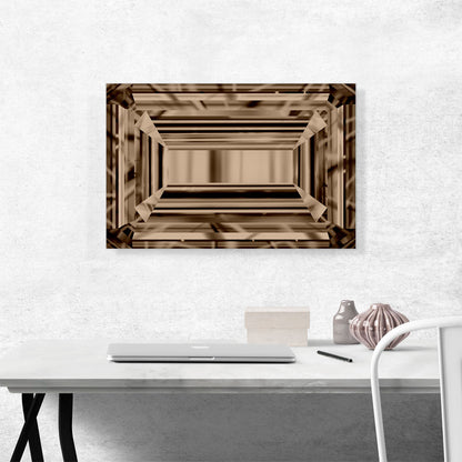 Champagne Brown Emerald Cut Diamond Jewel