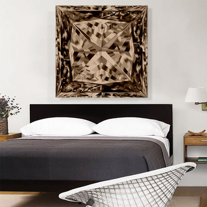 Champagne Brown Princess Cut Diamond Jewel