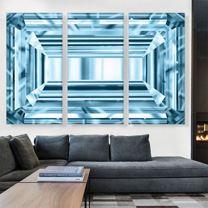 Baby Blue Emerald Cut Diamond Jewel
