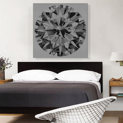 Charcoal Gray Brilliant Cut Diamond Jewel