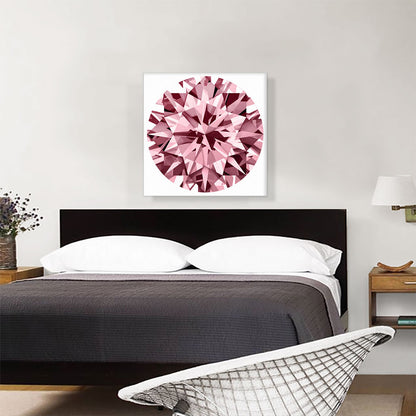 Hot Pink Round Brilliant Cut Diamond Jewel