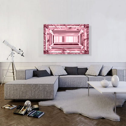 Pink Emerald Cut Diamond Jewel