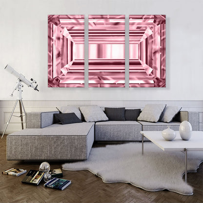 Pink Emerald Cut Diamond Jewel