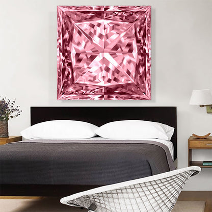 Pink Princess Cut Diamond Jewel