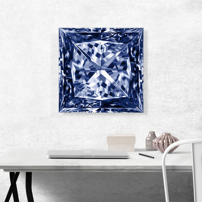Purple Princess Cut Diamond Jewel