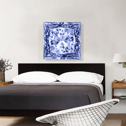 Violet Princess Cut Diamond Jewel
