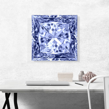 Violet Princess Cut Diamond Jewel