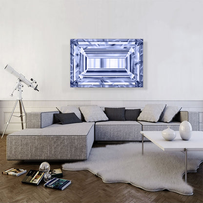 Violet Purple Emerald Cut Diamond Jewel